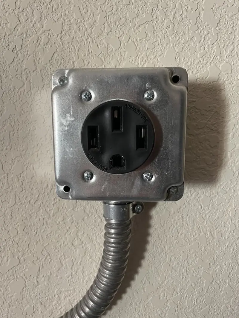 NEMA 14-50 outlet installed for Smart Home Electrical in Beaver